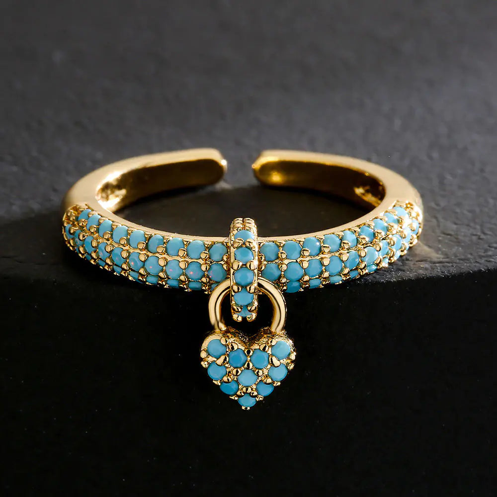 18K Gold Love Open Ring