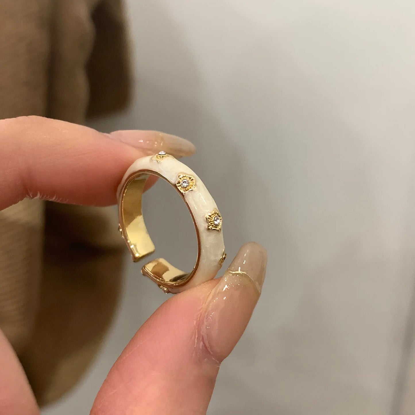 Pearl Bamboo Joint Ring