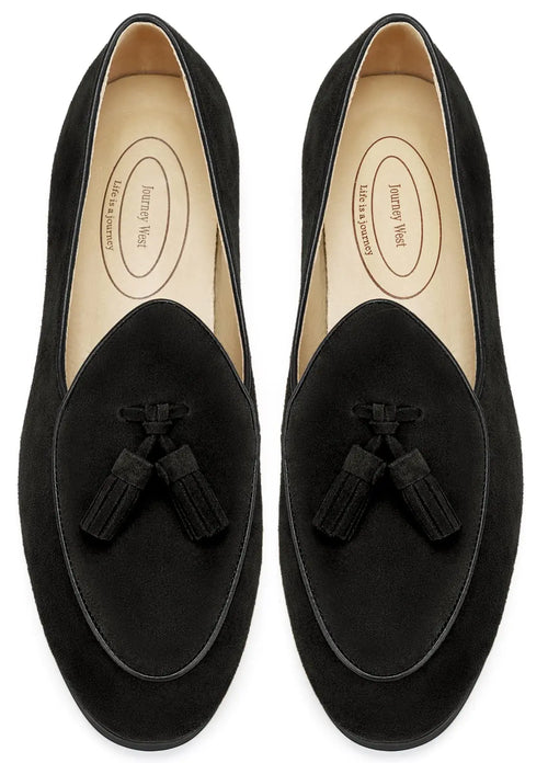 Journey West Premium Tassel Slip-on Loafers for Men