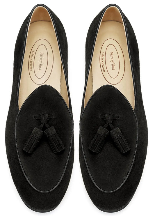 Journey West Premium Tassel Slip-on Loafers for Men