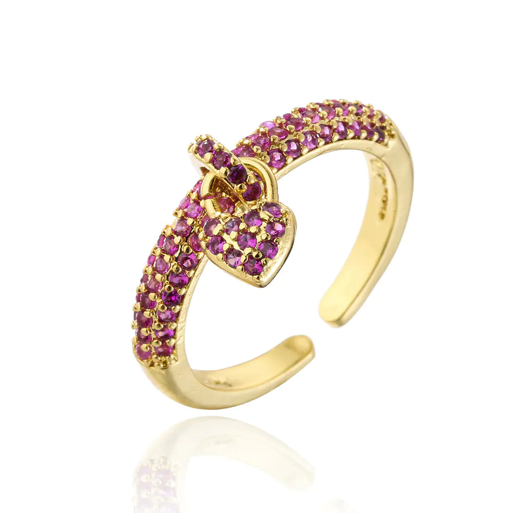 18K Gold Love Open Ring