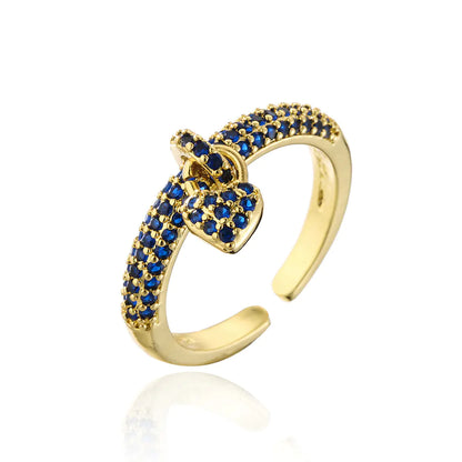 18K Gold Love Open Ring