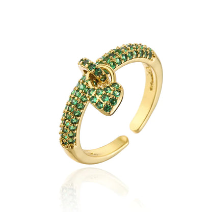 18K Gold Love Open Ring