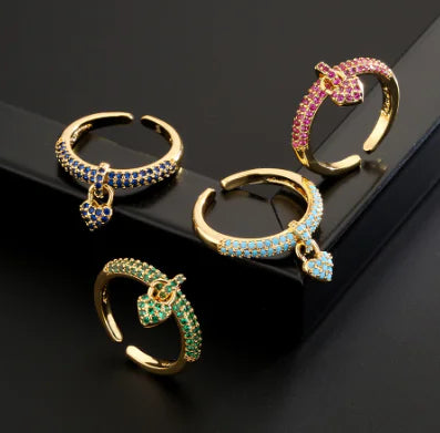 18K Gold Love Open Ring